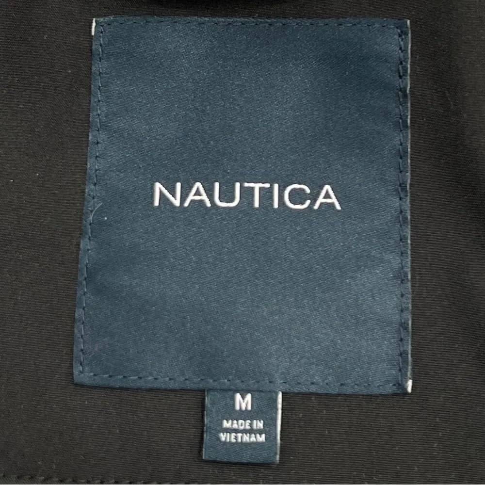 Nautica Black Soft Shell and Fleece Wind and Water Resistant Jacket Size M